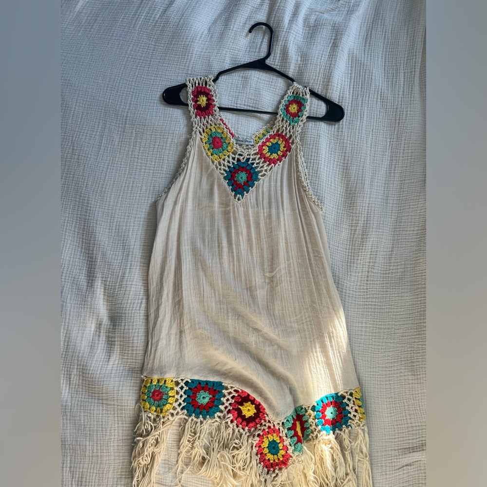 Brazilian beach dress with fringe